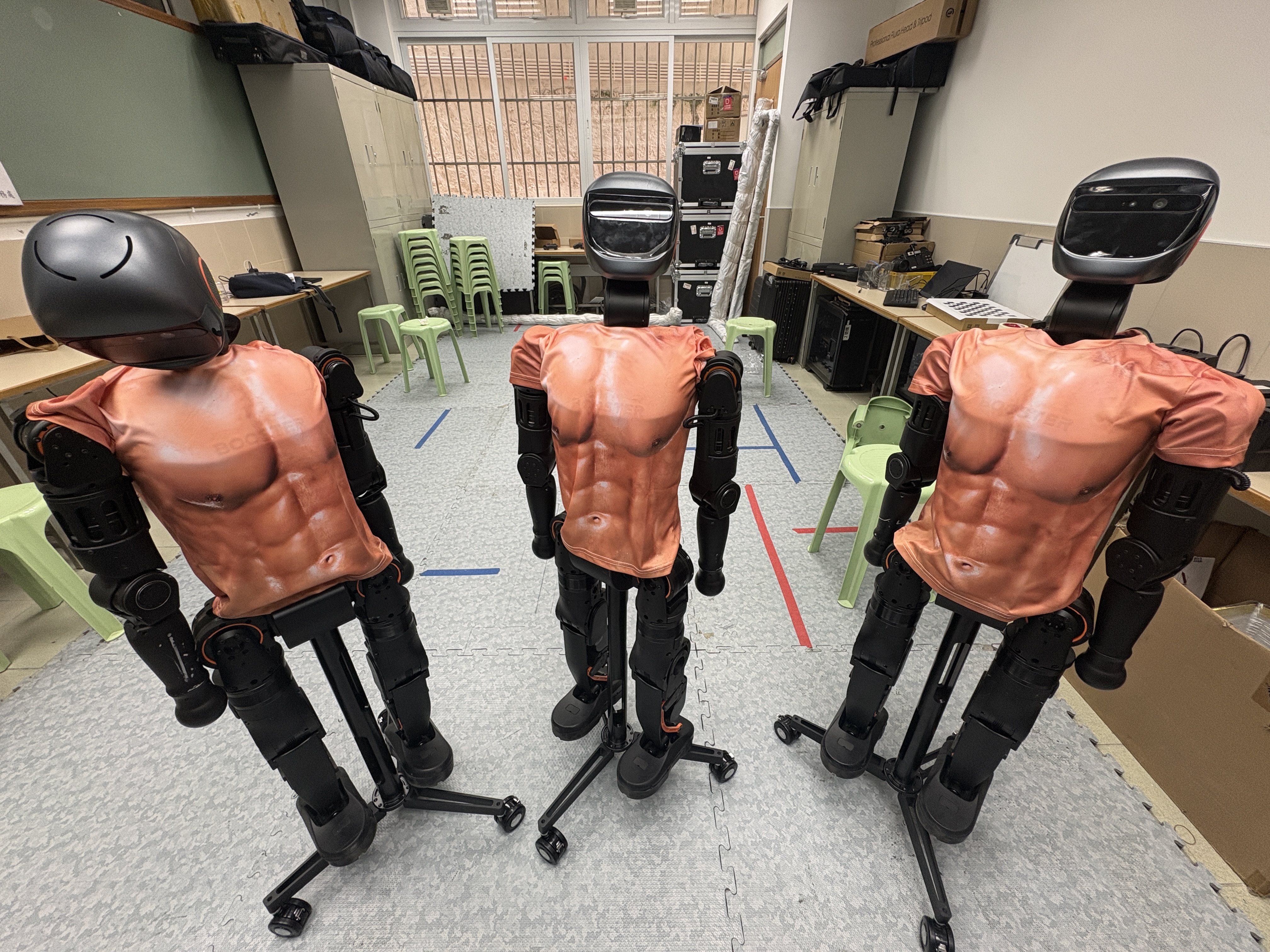 Muscle suit robot demonstration