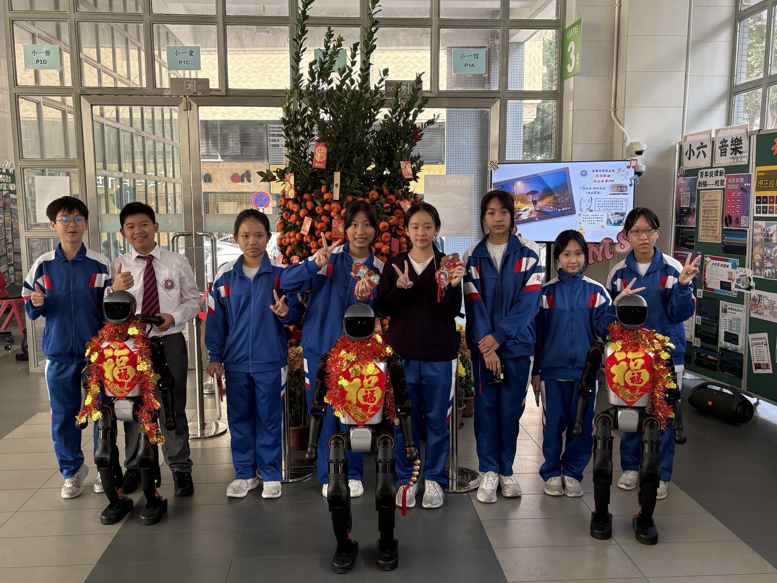 Chinese New Year performance with the robots