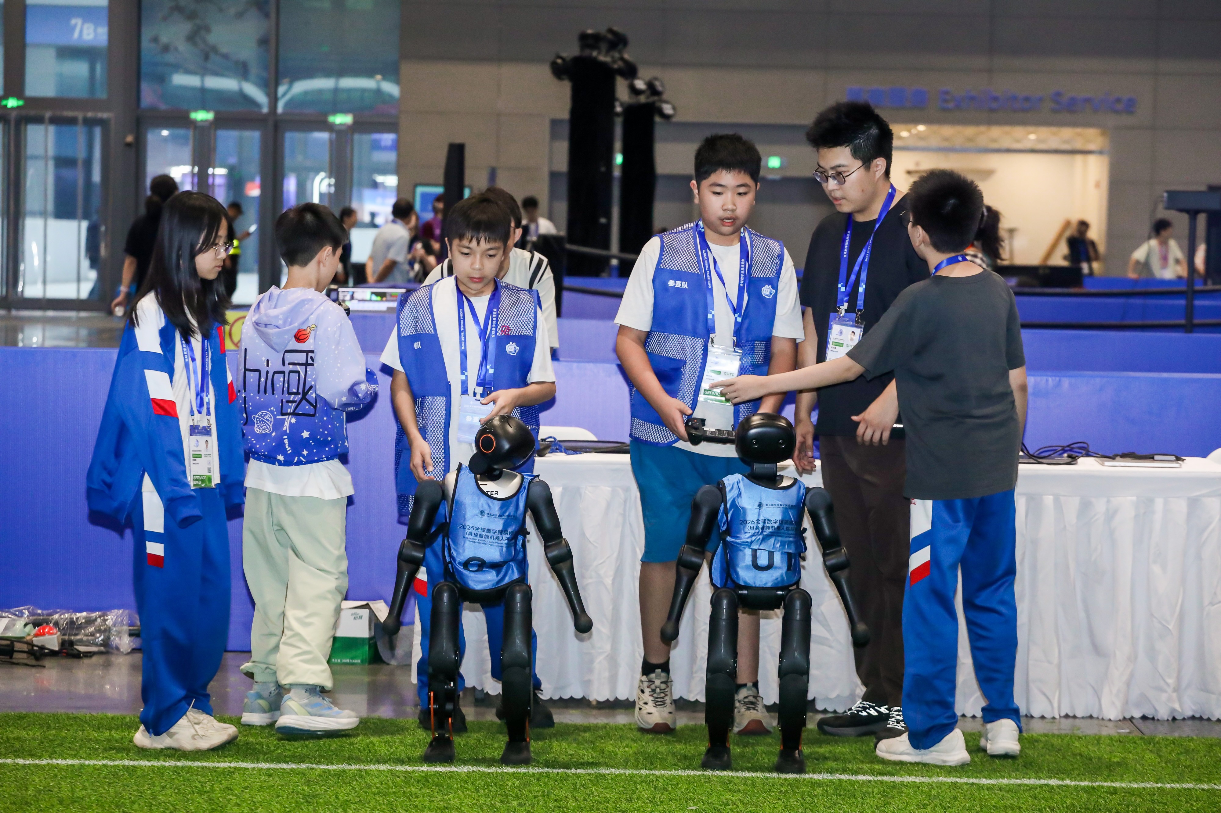 Preparing the robots before the match